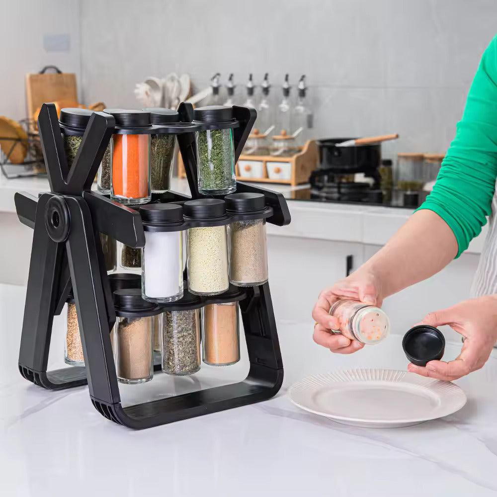 Spice Rack - Etagère Rotative de Rangement d'Épices