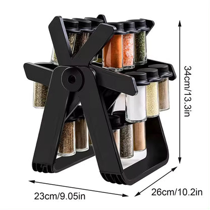 Spice Rack - Etagère Rotative de Rangement d'Épices