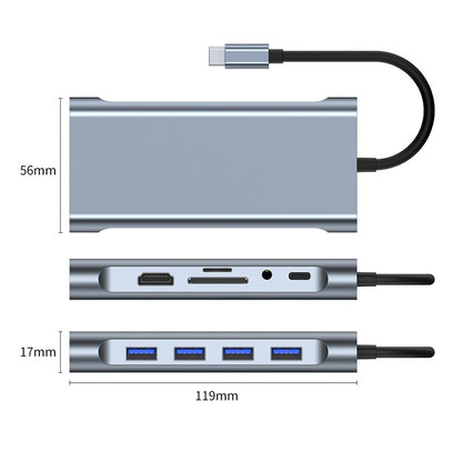 HyperDrive™ Adaptateur Type C Pour PC, Macbook, Tablette & Smartphone avec 11 Ports En 1