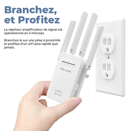 PiX-LINK Amplificateur de Signal Wifi pour Bureaux & Maison