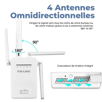 PiX-LINK Amplificateur de Signal Wifi pour Bureaux & Maison